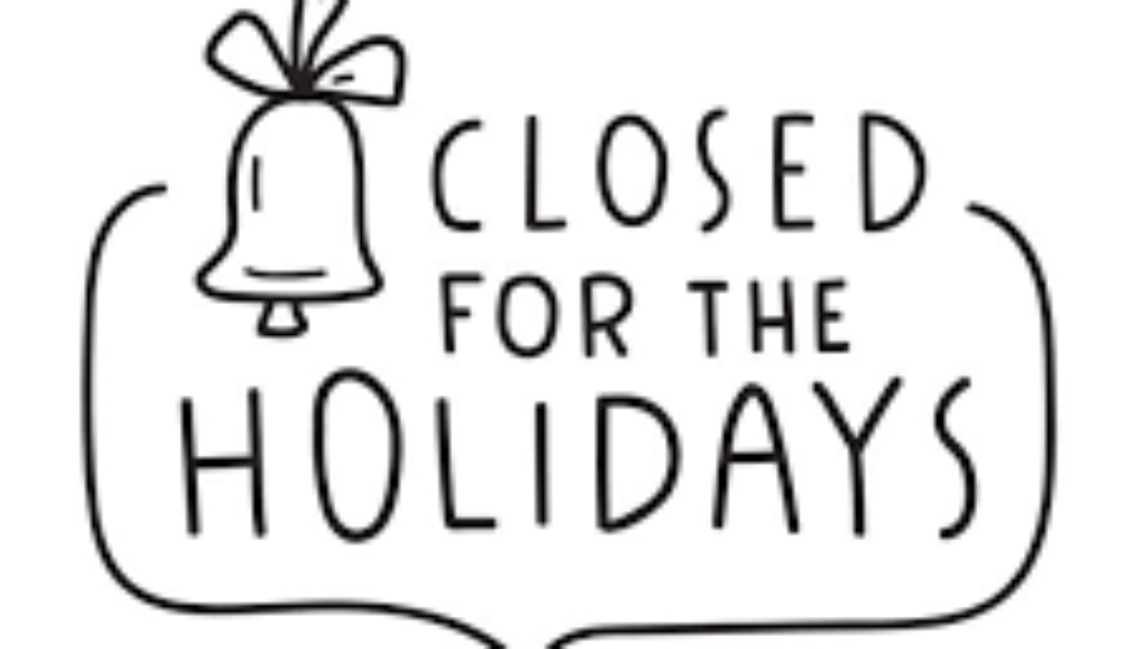 closed for holidays